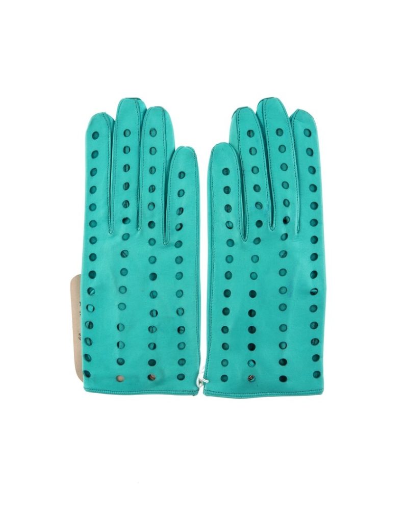Womenswear perforated gloves