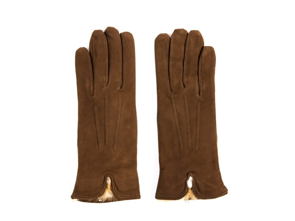 Womenswear gauntlet-style gloves